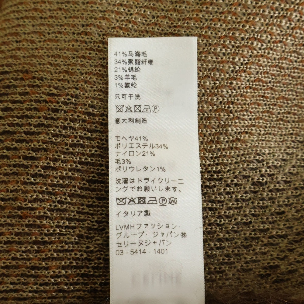 CELINE(セリーヌ) 19AW ARGYLE MOHAIR CARDIGAN アーガイル モヘア ダイヤ カーディガン ブラウン 2A584382D