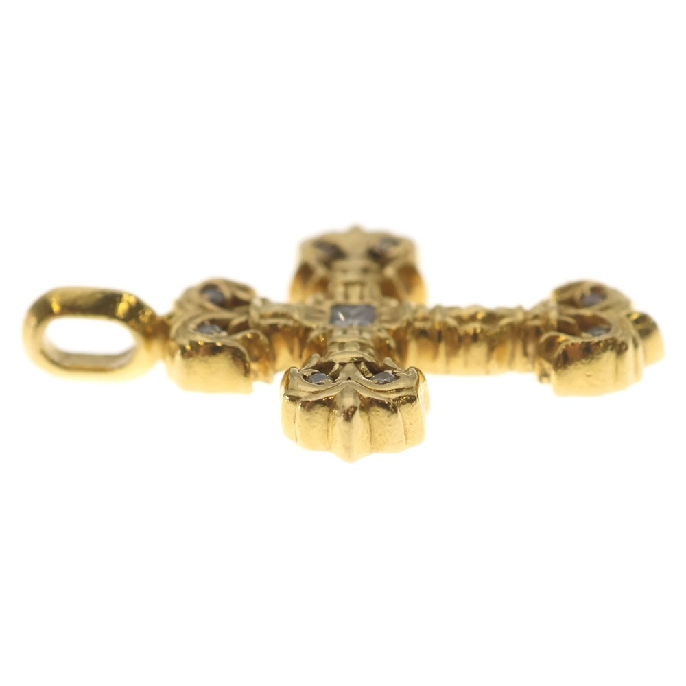 CHROME HEARTS(クロムハーツ) 22K FILIGREE TINY P/DIA タイニーフィリグリークロス PAVEダイヤ ペンダントトップ ゴールド BCA045
