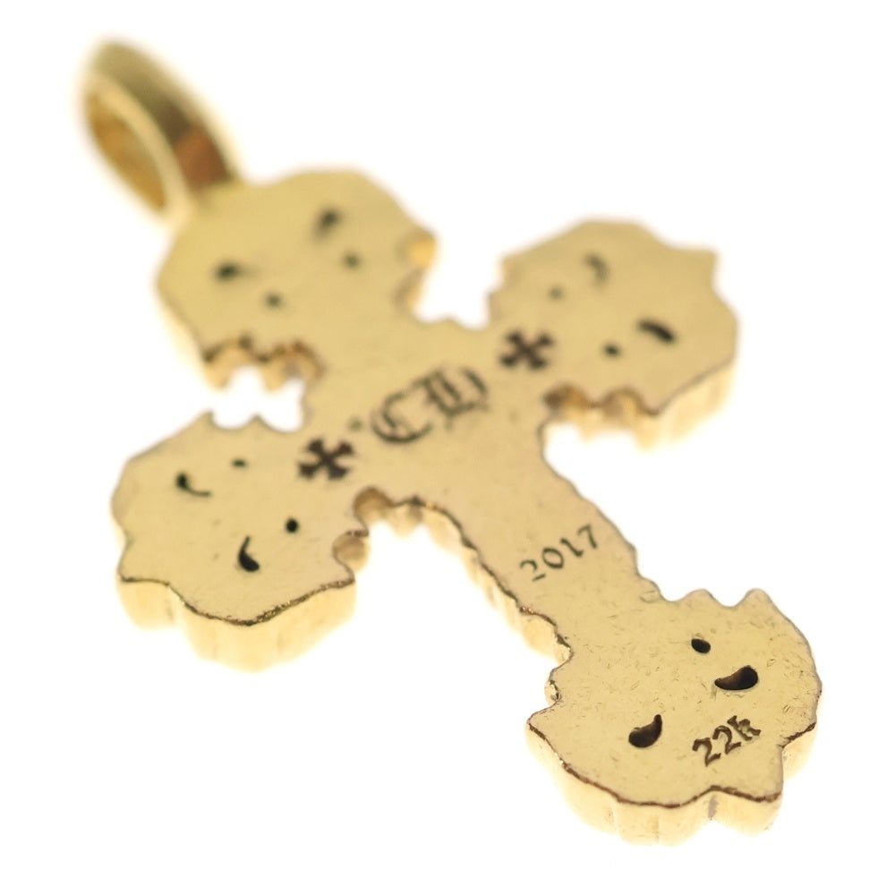 CHROME HEARTS(クロムハーツ) 22K FILIGREE TINY P/DIA タイニーフィリグリークロス PAVEダイヤ ペンダントトップ ゴールド BCA045