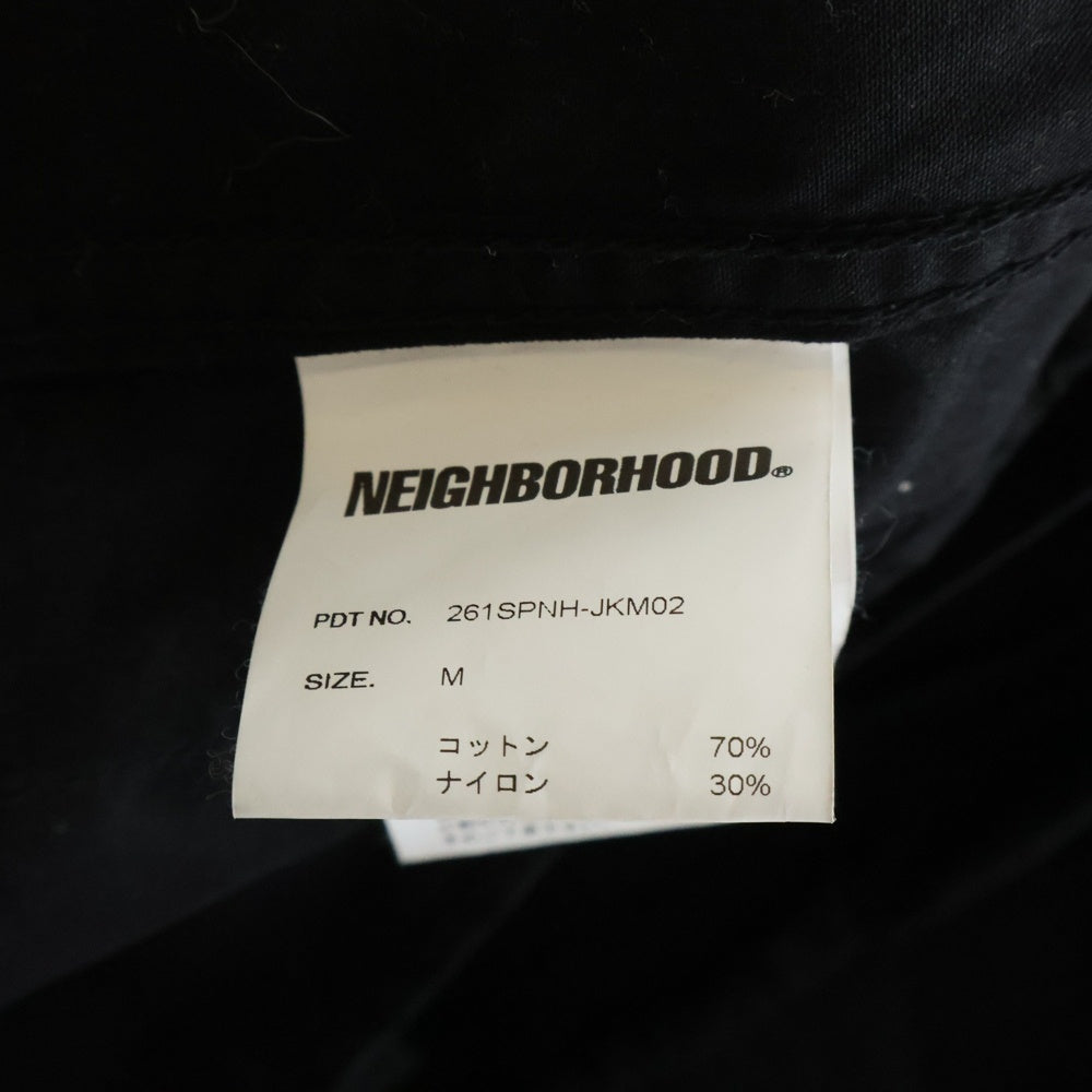 NEIGHBORHOOD(ネイバーフッド) STAND COLLAR FIELD JACKET スタンドカラー フィールドジャケット 261SPNHーJKM02 ブラック