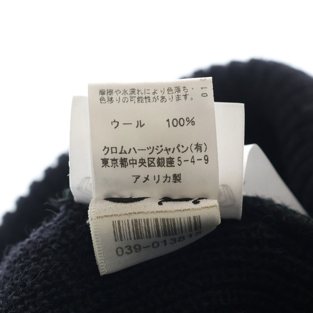 CHROME HEARTS(クロムハーツ) WOOL WATCH CAP CHプラス刺繍ウールビーニー ニットキャップ 帽子 ブラック