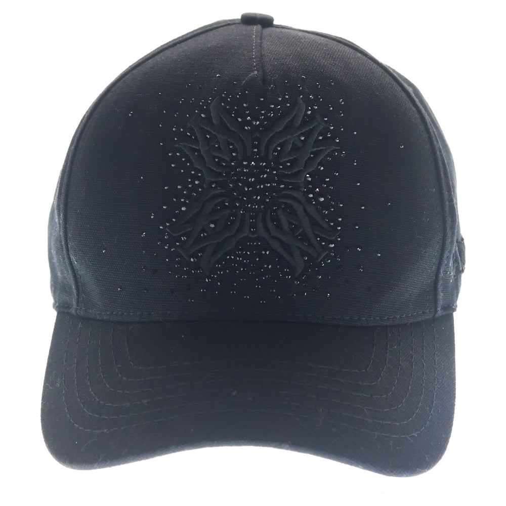 AMIRI(アミリ) MA QUAD CRYSTAL CANVAS HAT クリスタルキャンバスキャップ 帽子 ブラックSRAMHACP1054SMRBC00