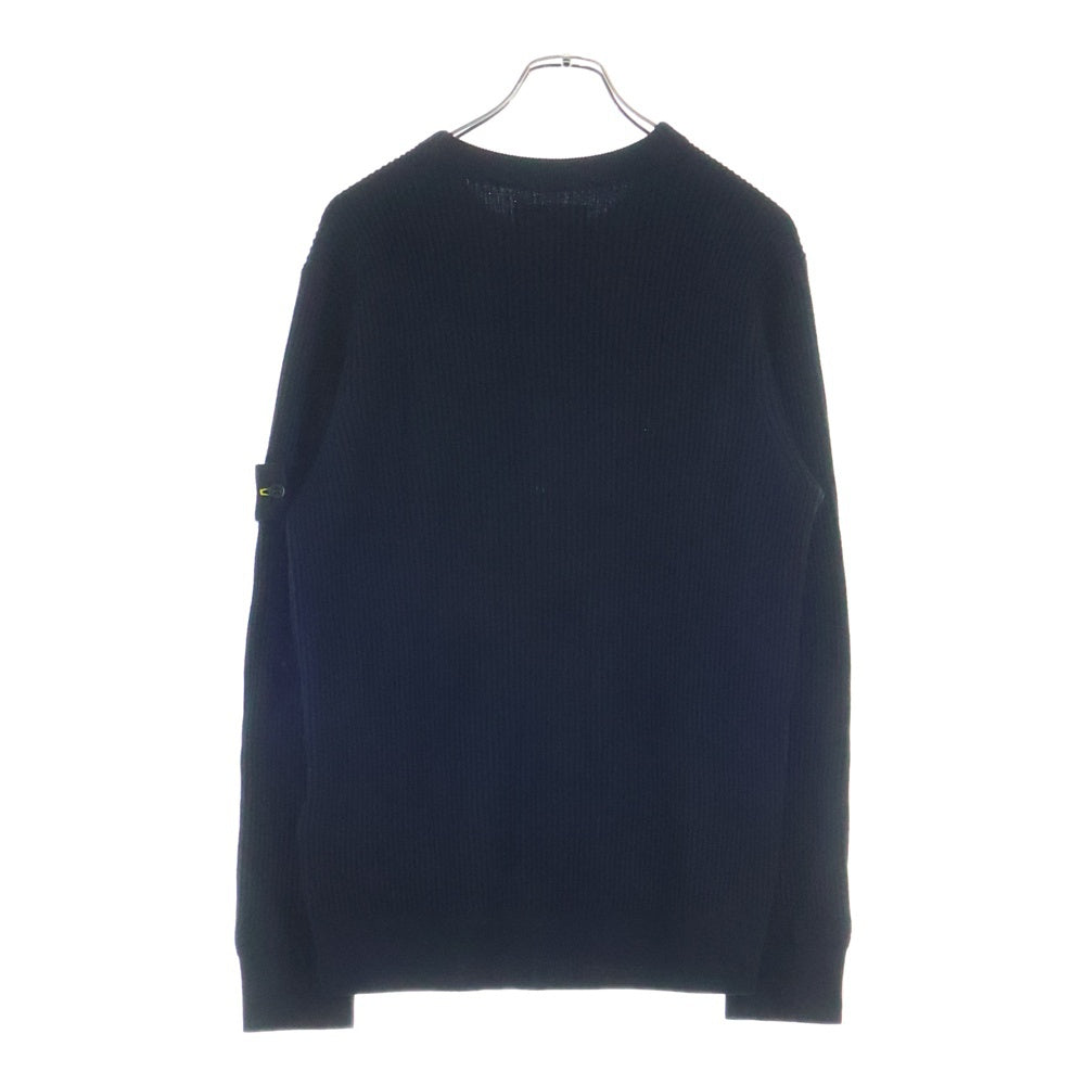 STONE ISLAND(ストーンアイランド) 袖ロゴパッチ クルーンネックニット セーター ネイビー 7915553C2