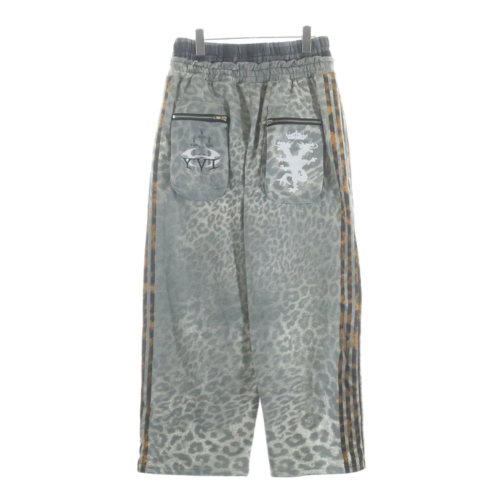 NO BRAND(ノーブランド) COZY WORLDWIDE レオパード柄 スウェット セットアップ グレー