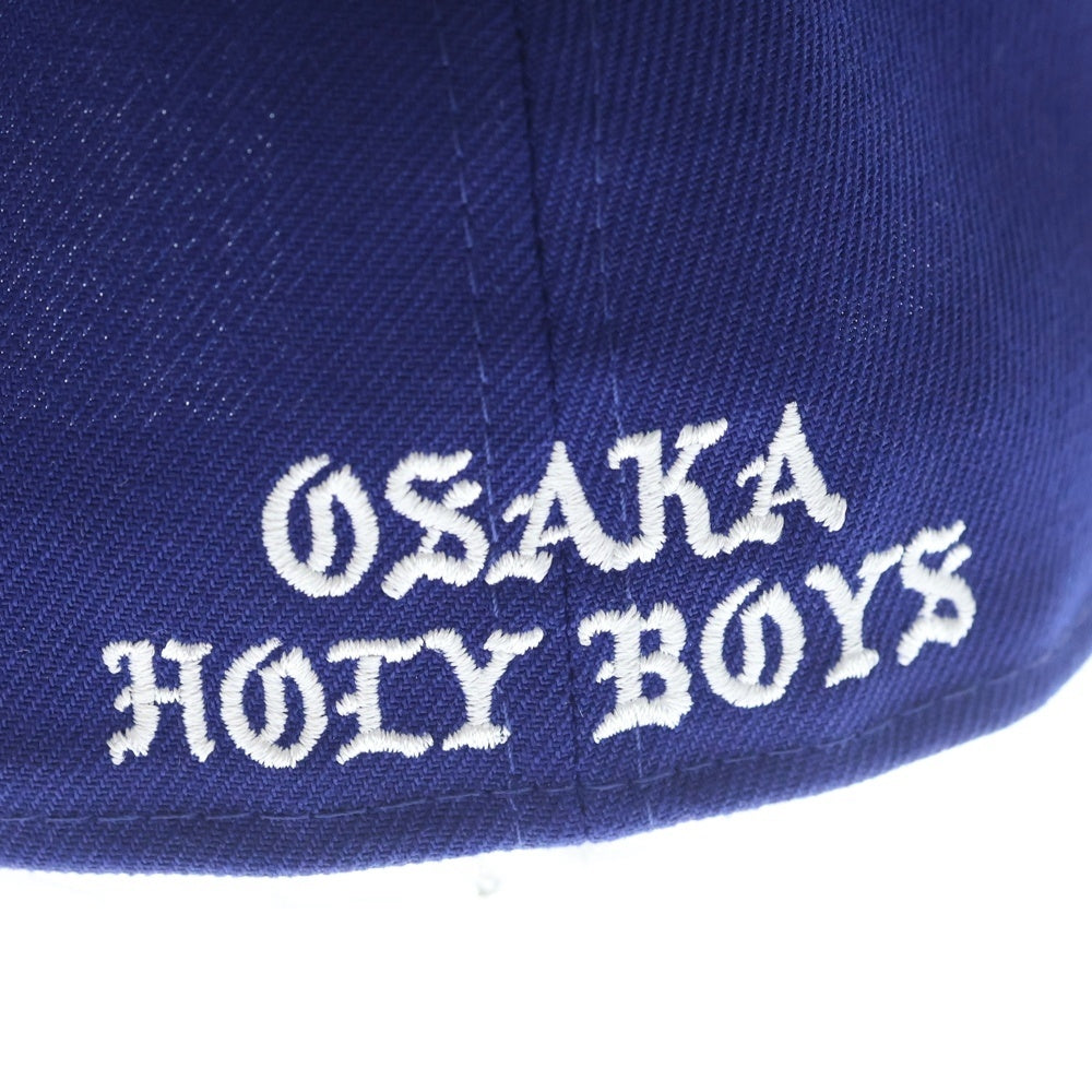 SAINT MICHAEL(セントマイケル) 24SS BORN SAINT BR CAP BLUE ボーン セント フロント刺繍 ベースボール キャップ ブルー SM-YS8-0000-C14