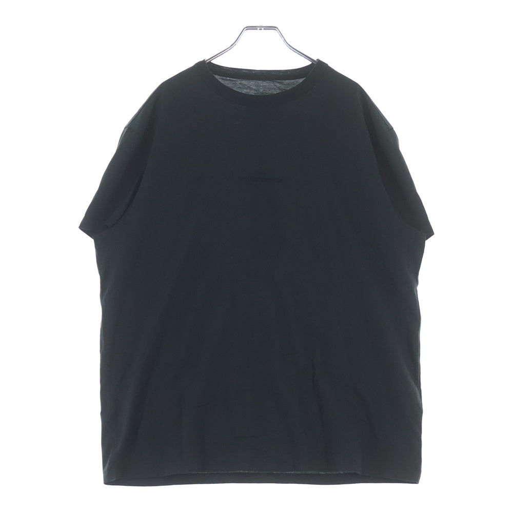 Maison Margiela(メゾンマルジェラ) フロントロゴ刺繍半袖Tシャツ 半袖カットソー S30GC0701 S22816 ブラック
