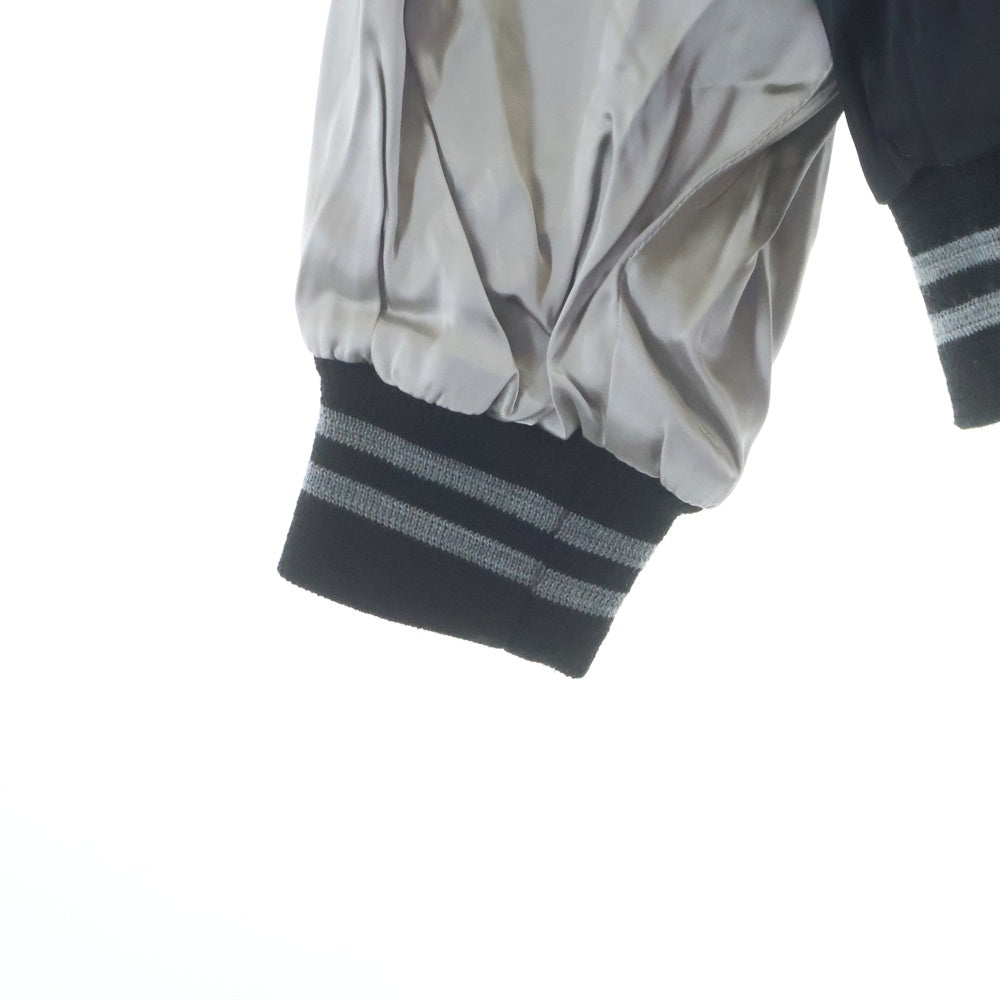 SAINT MICHAEL(セントマイケル) 24SS SATIN JACKET サテンジャケット スカジャン SM-YS8-0000-C12 ブラック
