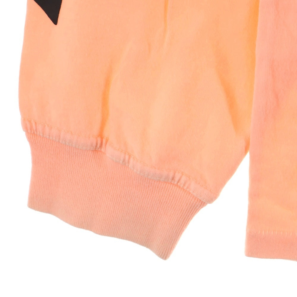 YEEZY(イージー) ×CALABASAS LONG SLEEVE ×カラバサス リングスリーブ 袖プリント長袖カットソー オレンジ