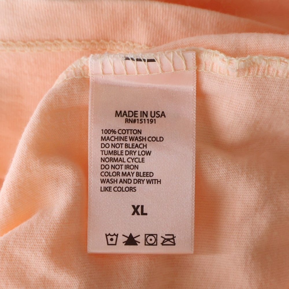 YEEZY(イージー) ×CALABASAS LONG SLEEVE ×カラバサス リングスリーブ 袖プリント長袖カットソー オレンジ