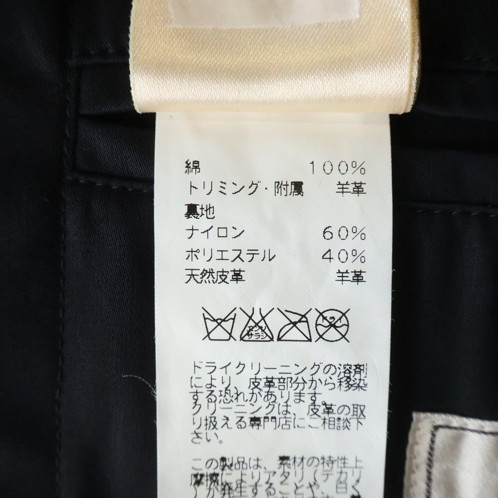 HERMES(エルメス) コットン ボタンアップ シャツジャケット ブラック