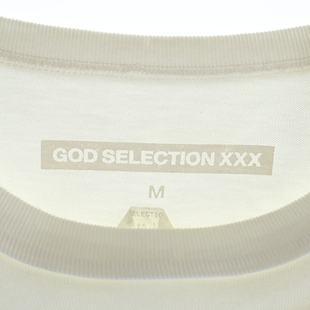 GOD SELECTION XXX(ゴッドセレクショントリプルエックス) アリアナグランデ フォトプリント クルーネックコットン長袖Tシャツ ホワイト