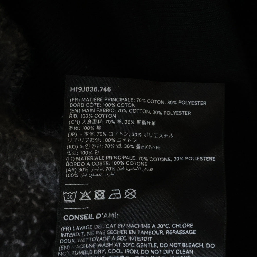 AMI Alexandre Mattiussi(アミアレクサンドルマテュッシ) ポストカードフォトプリント プルオーバーパーカー フーディ ブラック H19J036.746