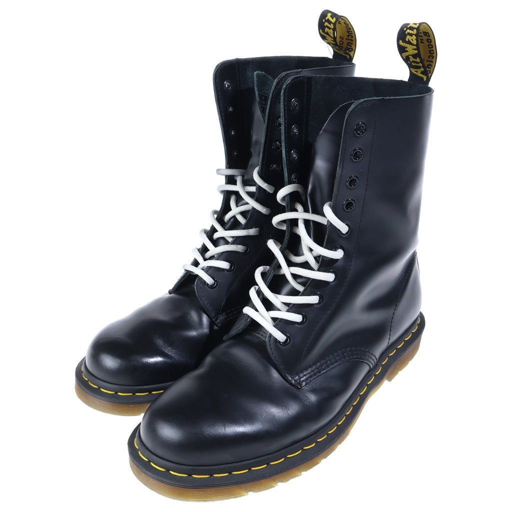 Dr.Martens(ドクターマーチン) 10ホール レザーハイカットブーツ レザー GB05X UK9 ブラック
