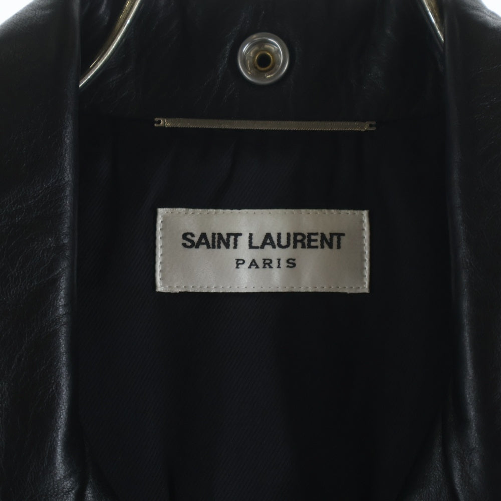 SAINT LAURENT PARIS(サンローランパリ) L01 クラシックモーターサイクル レザー ライダースジャケット ブラック 484284 Y5YA2