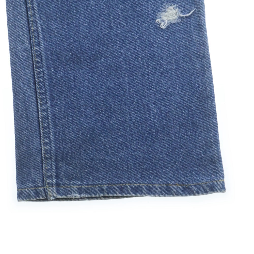 greatLand(グレイトランド) POLLYMAN DENIM ポリーマンデニム ダメージ加工 パッチデザインデニムパンツ インディゴ