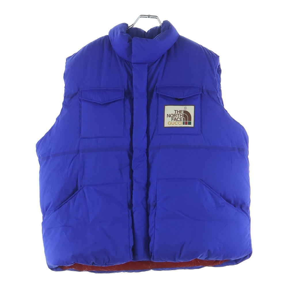 GUCCI(グッチ) ×THE NORTH FACE Down Vest ザ ノースフェイス ダウンベスト ジャケット ブルー 663761 XAACX
