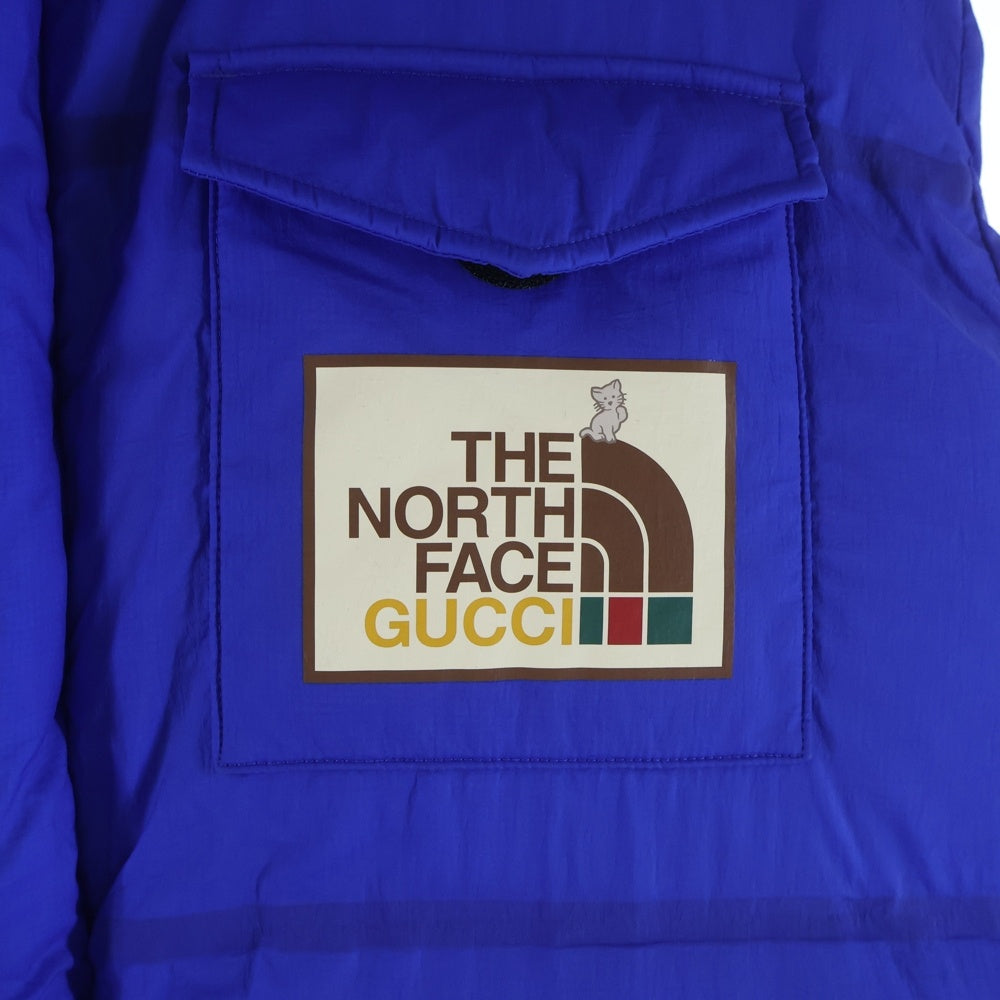 GUCCI(グッチ) ×THE NORTH FACE Down Vest ザ ノースフェイス ダウンベスト ジャケット ブルー 663761 XAACX