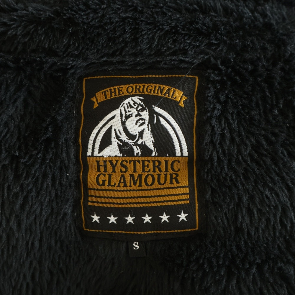 HYSTERIC GLAMOUR(ヒステリックグラマー) フロントボタンフェイクファーコート ジャケット 0263CJ04 ブラック