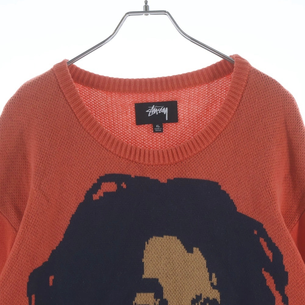 STUSSY(ステューシー) BOB MARLEY KNIT SWEATER ボブ・マーリー ニット セーター オレンジ