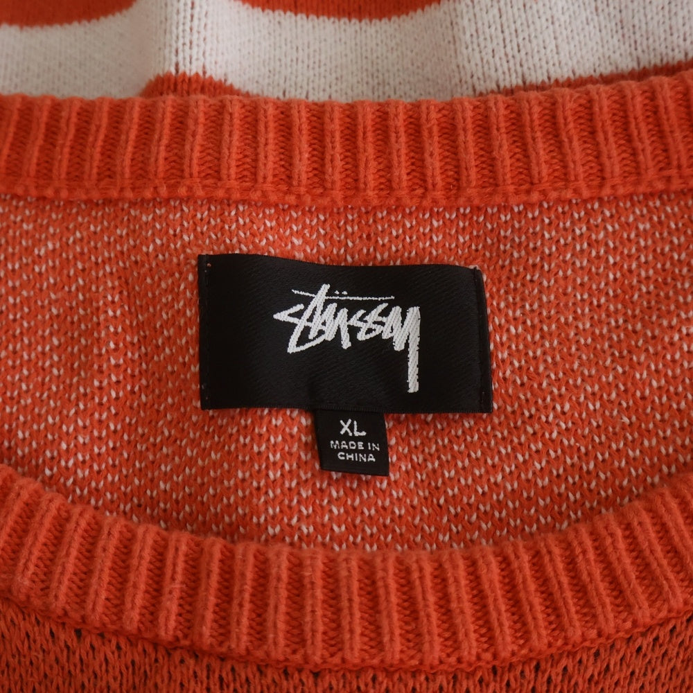 STUSSY(ステューシー) BOB MARLEY KNIT SWEATER ボブ・マーリー ニット セーター オレンジ