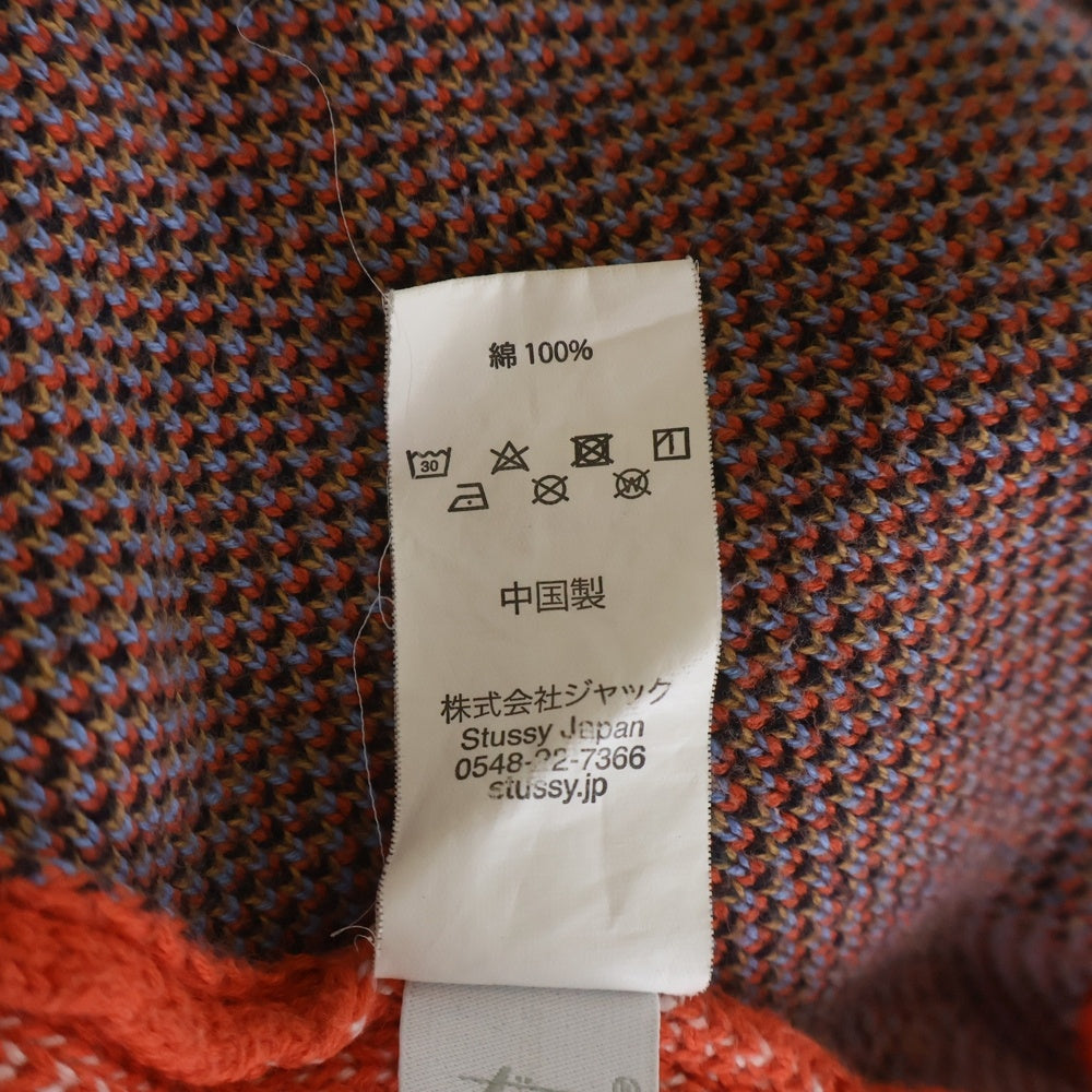 STUSSY(ステューシー) BOB MARLEY KNIT SWEATER ボブ・マーリー ニット セーター オレンジ