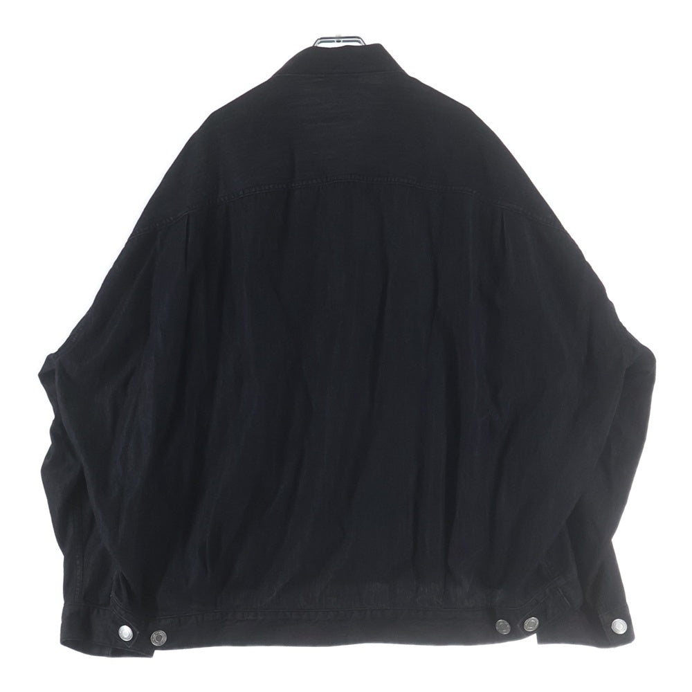 MAISON MIHARAYASUHIRO(メゾンミハラヤスヒロ) COTTON TENSEL DENIM JACKET コットンテンセルデニムジャケット ブラック I12BL001