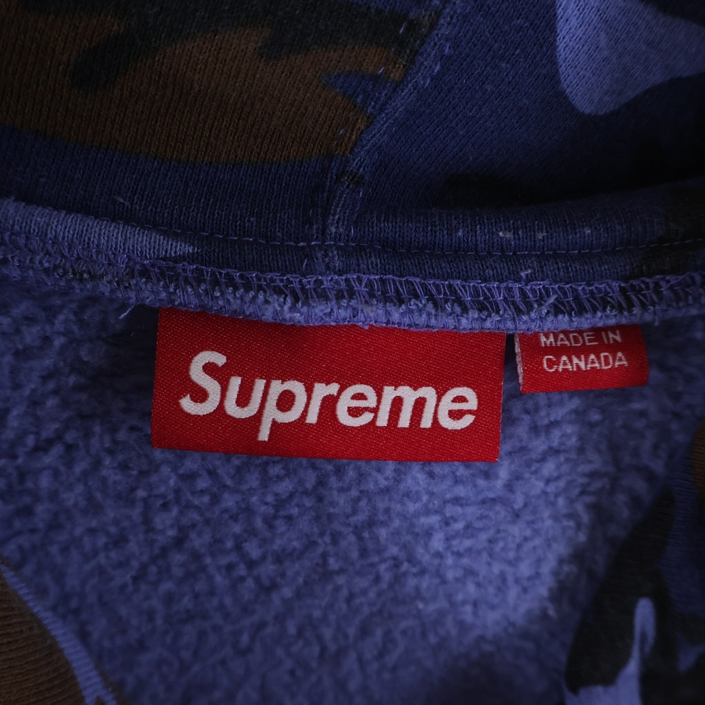 SUPREME(シュプリーム) 25SS Small Box Logo Zip Up Hooded Sweatshirt スモールボックスロゴ ジップアップフーデッドスウェットシャツ ブルー/ブラウン