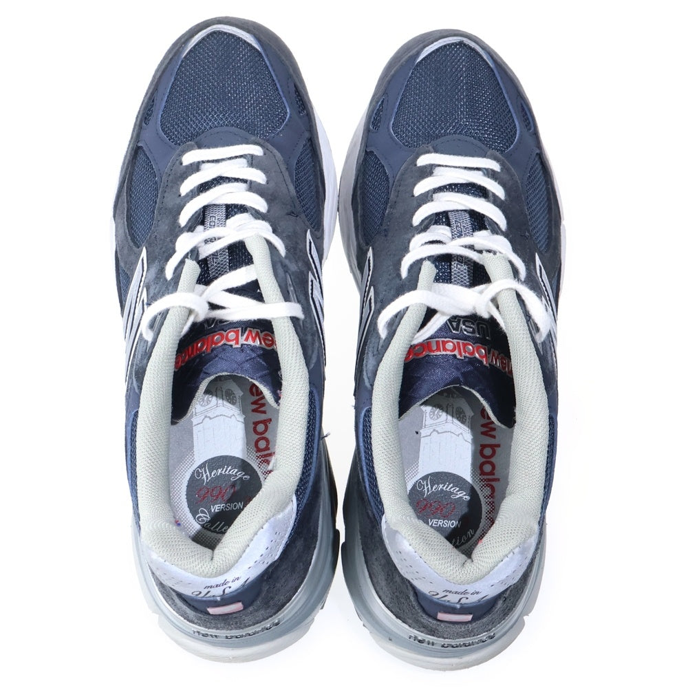 New Balance(ニューバランス) M990NB3 ローカットスニーカー ブラック/ネイビー US10/28.0cm