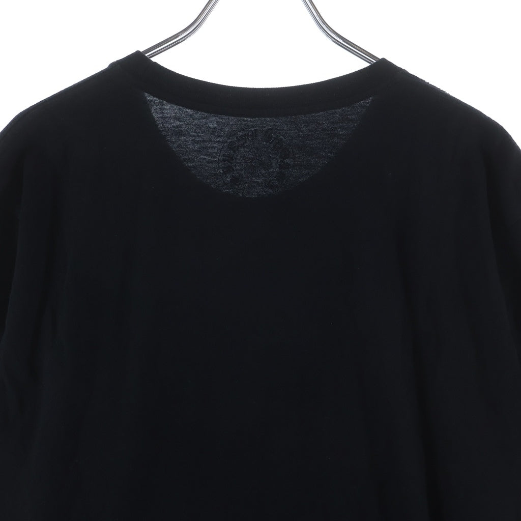 CHROME HEARTS(クロムハーツ) NECK LOGO S/S TEE ネックロゴ プリント半袖Tシャツ カットソー ブラック