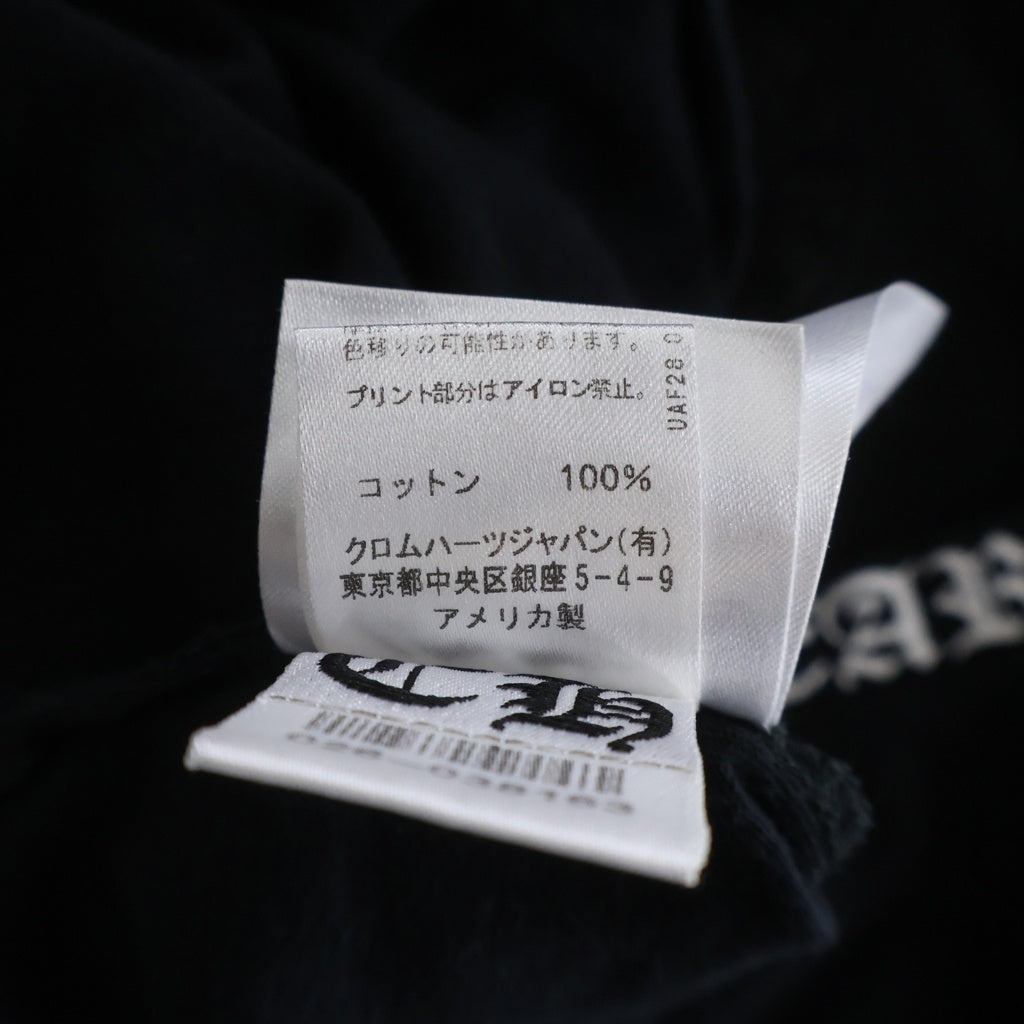 CHROME HEARTS(クロムハーツ) NECK LOGO S/S TEE ネックロゴ プリント半袖Tシャツ カットソー ブラック