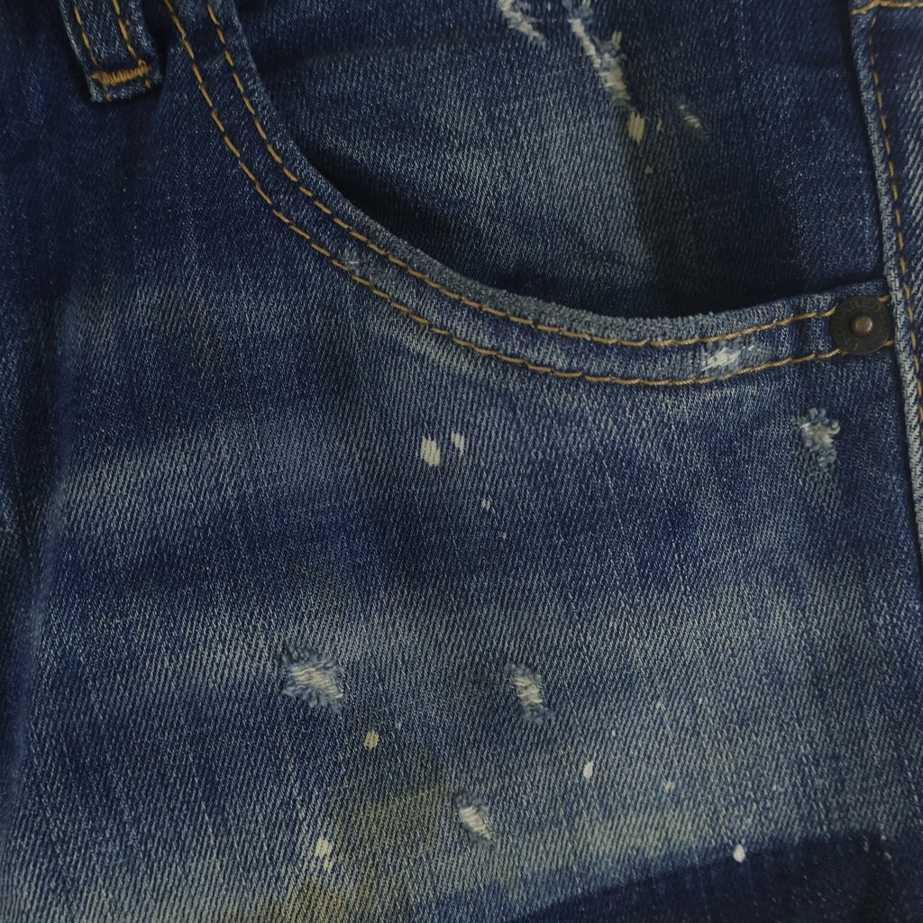 DSQUARED2(ディースクエアード) TIDY BIKER ダメージ加工 スキニーデニムパンツ S74LB0438 S30342 インディゴ