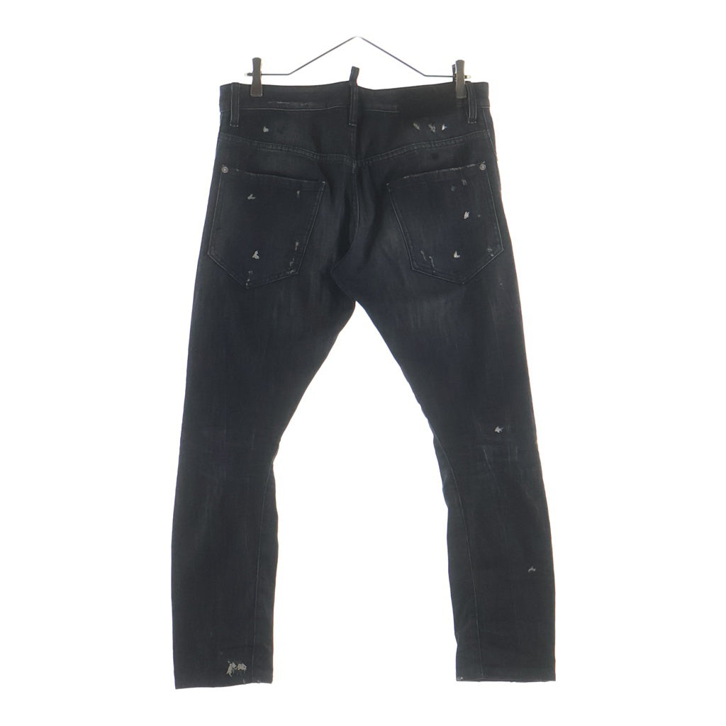DSQUARED2(ディースクエアード) M.B.Jean ダメージ加工デニムパンツ ブラック S74LA0806