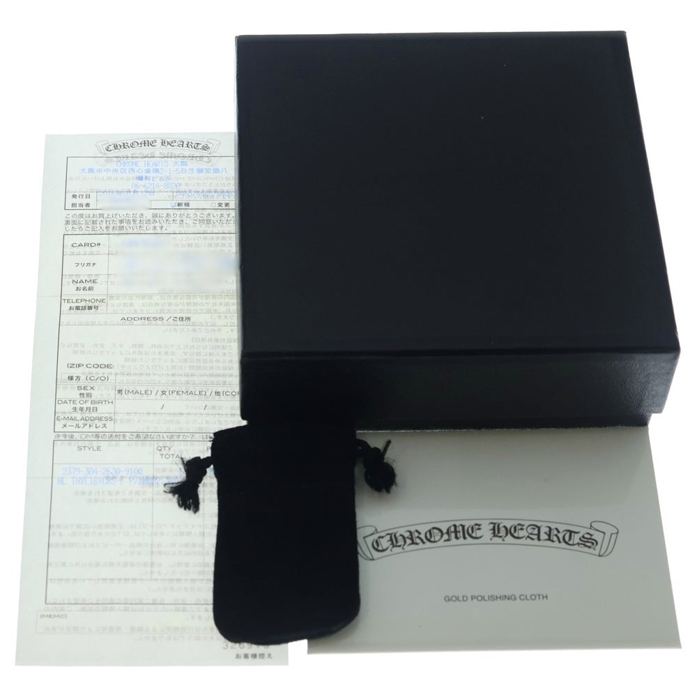 CHROME HEARTS(クロムハーツ) 18KWG TNY E 18CRS F P/DIA タイニーEファットクロス PAVEダイヤ ネックレス ホワイトゴールド