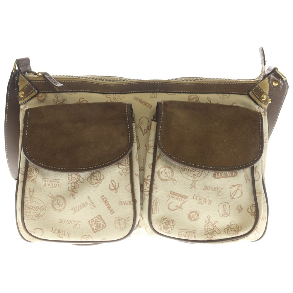 LOEWE(ロエベ) 160TH ANNIVERSARY 2ポケットショルダーバック ブラウン レディース