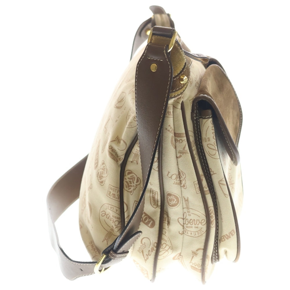 LOEWE(ロエベ) 160TH ANNIVERSARY 2ポケットショルダーバック ブラウン レディース
