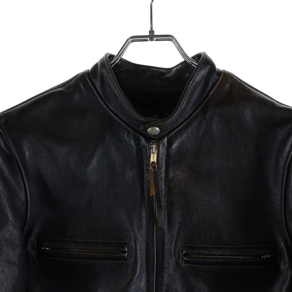 THE REAL McCOY'S(ザリアルマッコイ) BUCO J-100 ホースハイド シングル レザージャケット 茶芯 ブラウン