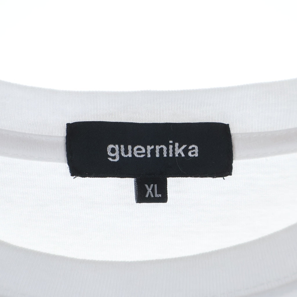 GUERNIKA(ゲルニカ) PAIN-T ペイント ロゴワッペン クルーネック半袖Tシャツ ホワイト