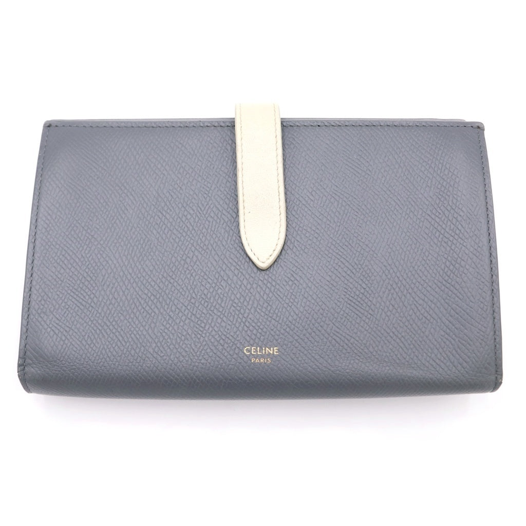 CELINE(セリーヌ) ラージストラップ ウォレット 10B633BFP レザー 長 