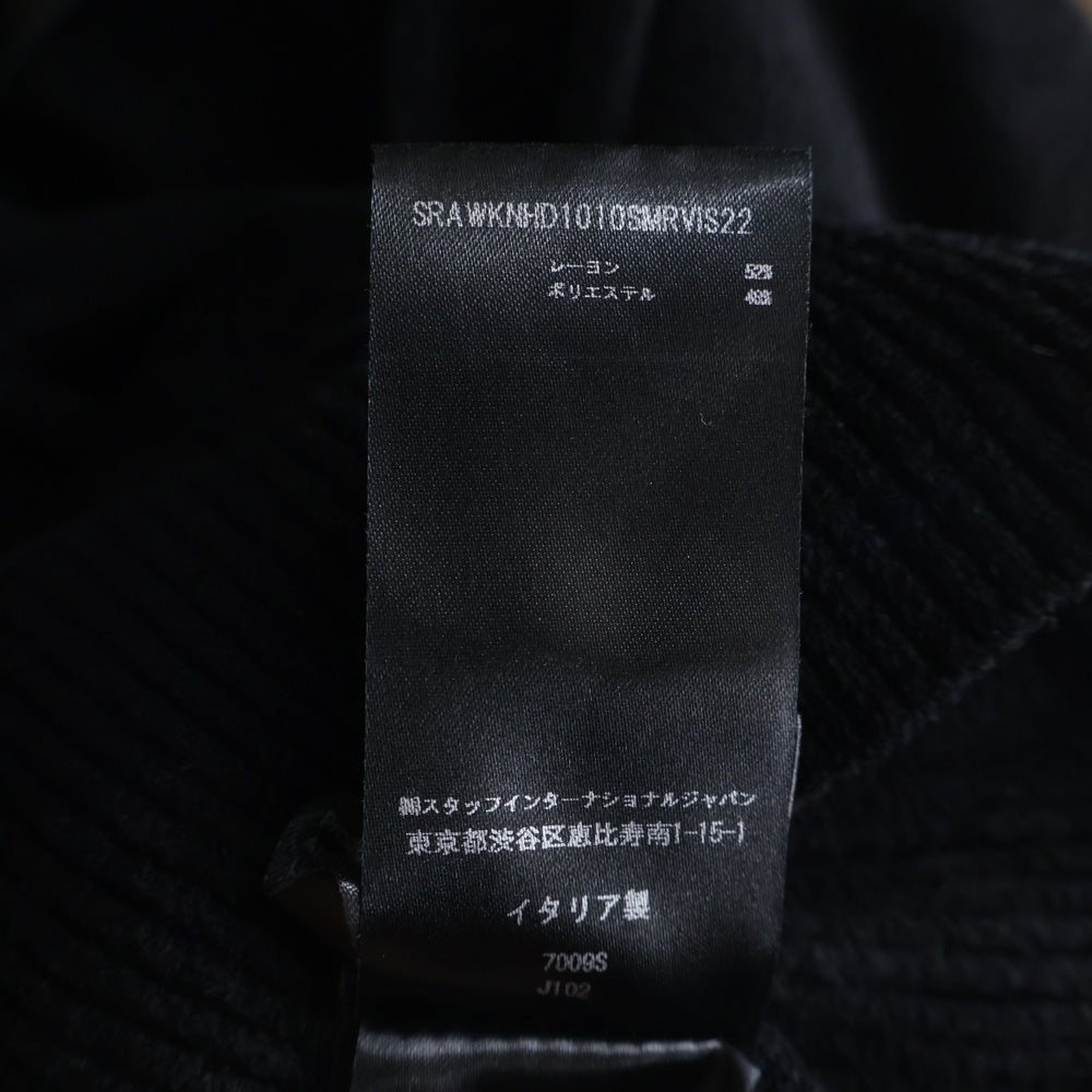 AMIRI(アミリ) CLUB AMIRI HOODIE クラブ アミリ ジップアップフーディー パーカー ブラック AWKNHD1010 レディース