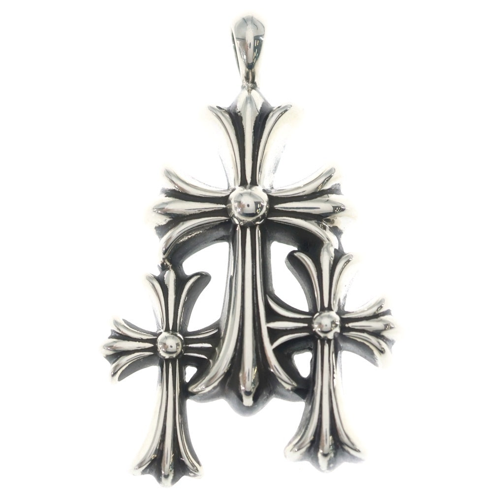 CHROME HEARTS(クロムハーツ) 3 CH CRS SML トリプルCHクロススモール ペンダントトップ シルバー