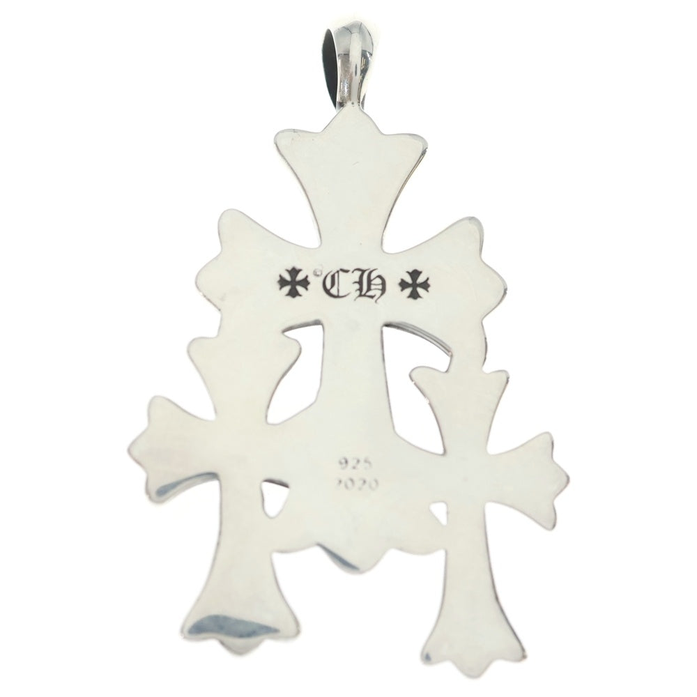 CHROME HEARTS(クロムハーツ) 3 CH CRS SML トリプルCHクロススモール ペンダントトップ シルバー