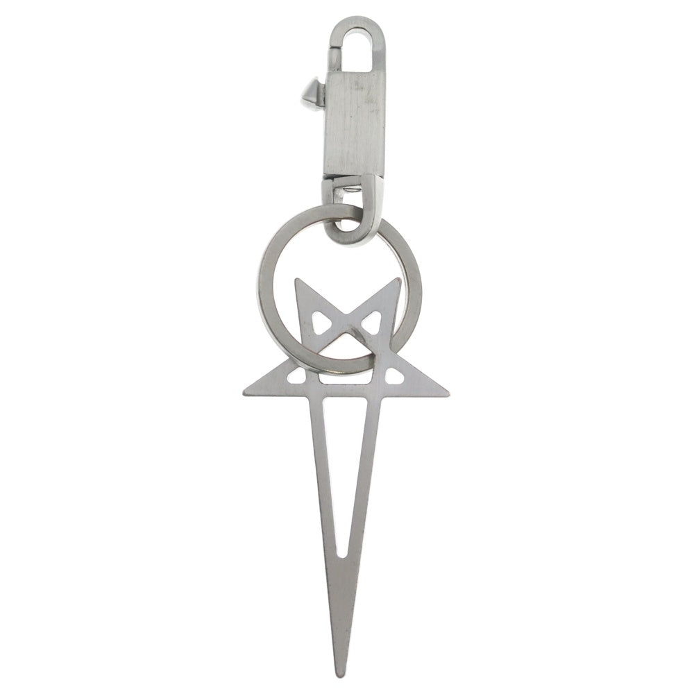 Rick Owens リックオウエンス キーホルダー シルバー アクセ FK Rick Owens(リックオウエンス) Pentagram keyring キーホルダー シルバー