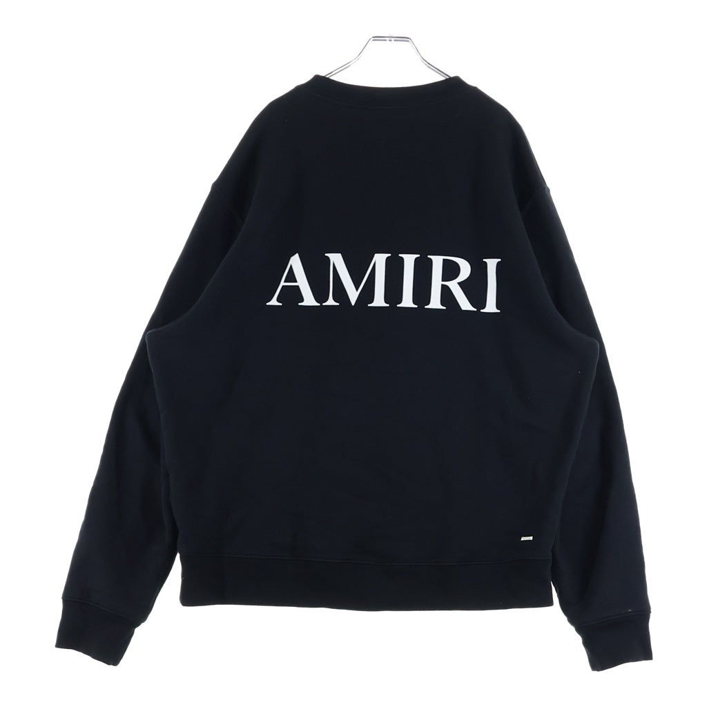 AMIRI(アミリ) MA CORE LOGO コアロゴ クルーネックスウェットトレーナー ブラック AMJYCW1039