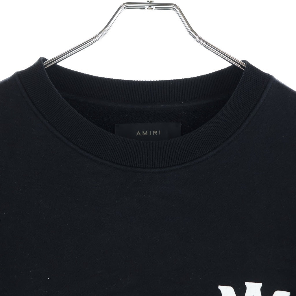 AMIRI(アミリ) MA CORE LOGO コアロゴ クルーネックスウェットトレーナー ブラック AMJYCW1039