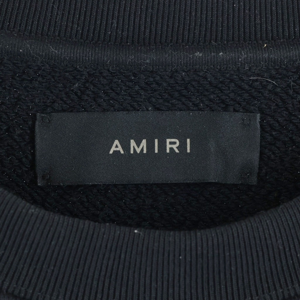 AMIRI(アミリ) MA CORE LOGO コアロゴ クルーネックスウェットトレーナー ブラック AMJYCW1039