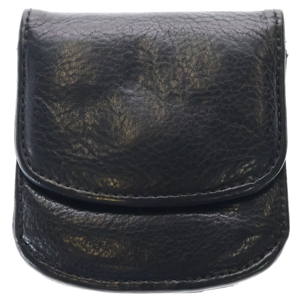 CHROME HEARTS(クロムハーツ) TAXI タクシー スクロールラベル レザーコインケース ウォレット ブラック