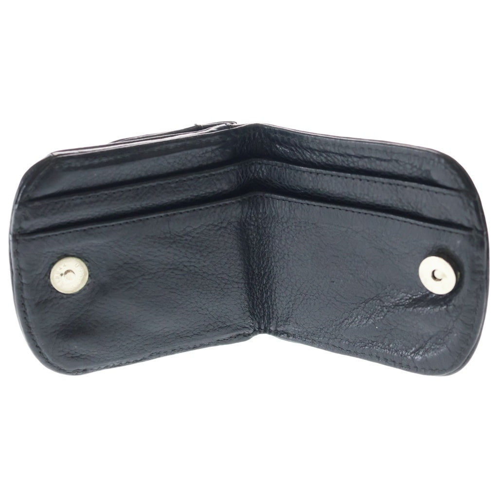 CHROME HEARTS(クロムハーツ) TAXI タクシー スクロールラベル レザーコインケース ウォレット ブラック