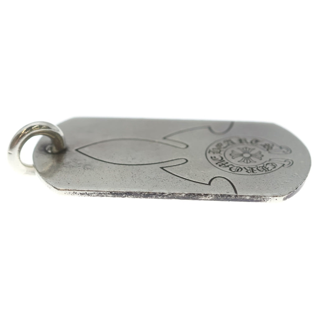 CHROME HEARTS(クロムハーツ) D TAG LRG ラージドッグタグ フレアニー ペンダントトップ シルバー