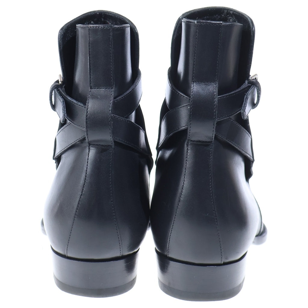 SAINT LAURENT PARIS(サンローランパリ) BELTED JODHPUR BOOTS レザージョッパーブーツ ブラック RO 443200