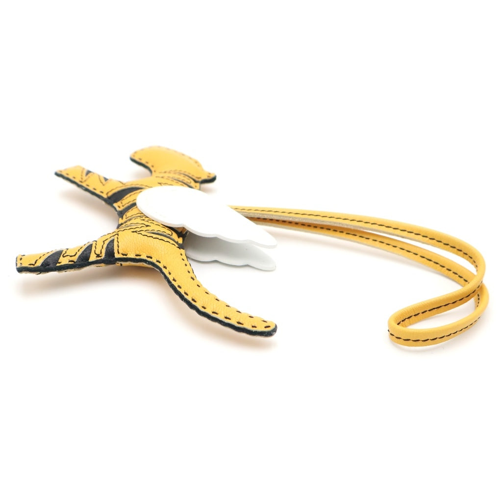 READY MADE(レディメイド) CHARM TIGER チャームタイガー レザーストラップ イエロー レディース